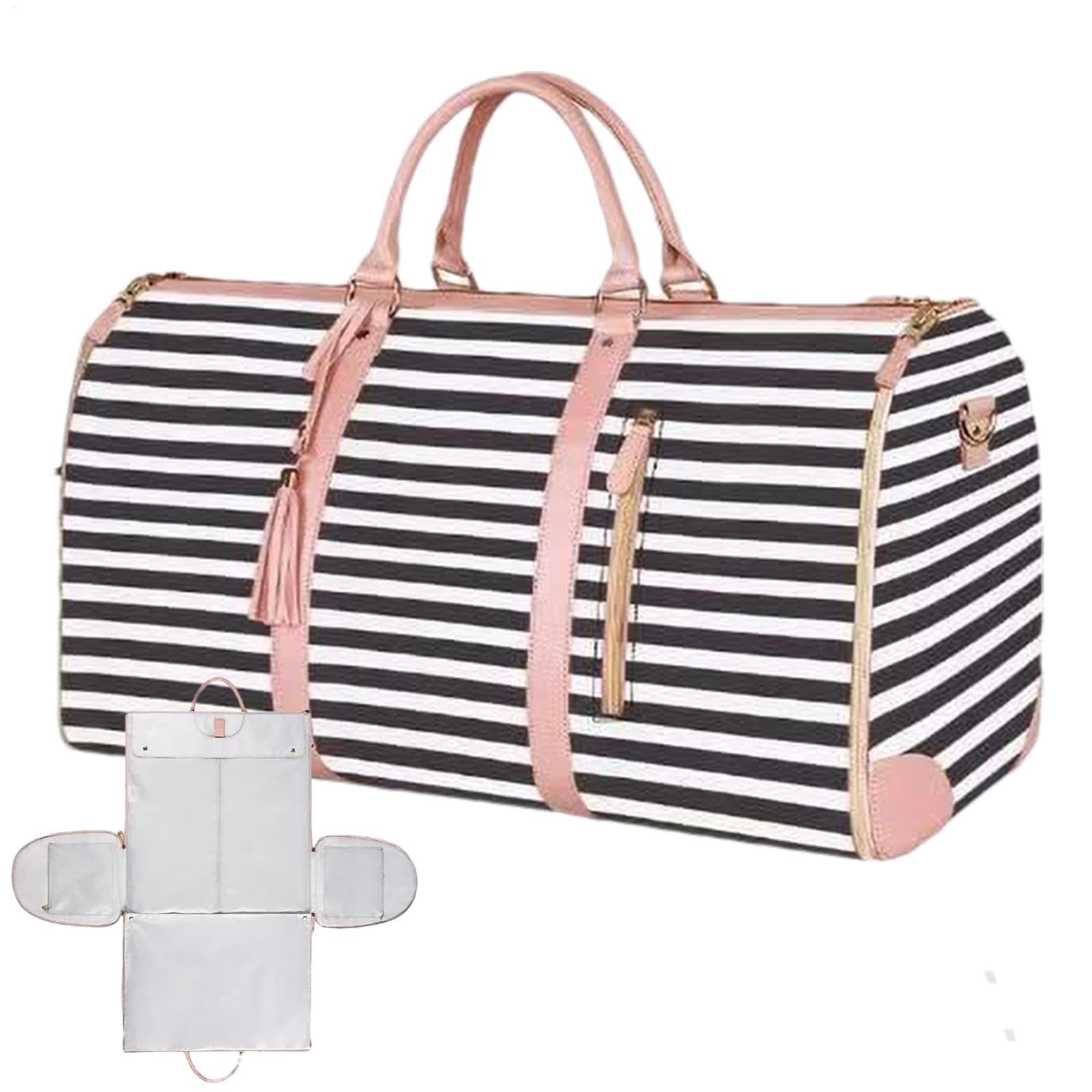 Torby podróżne damskie, torba podróżna ze skóry PU z przegródką na buty | 52 x 25 x 32 cm, sportowa torba na siłownię, idealna do podróży samolotem, fitness, stylowa weekendowa torba na ramię,