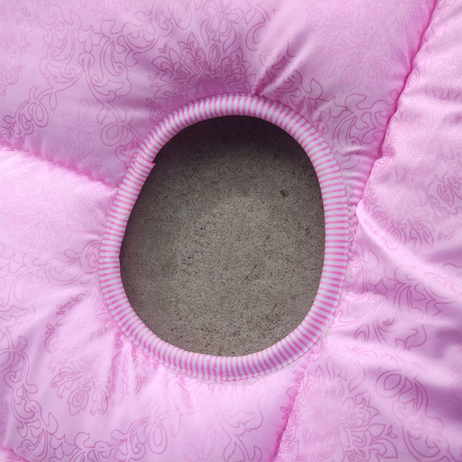 Coussin De Table De Massage À Tête Carrée/Ronde,Surmatelas De Lit De Massage pour Accessoires De Massage pour Thérapeutes,Protège-Matelas Lavable avec Trou Respiration,Pink s,70x185cm
