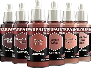 Warpaints Fanatic Flexible Triad: Warm Skin Tones, 6 x 18 ml acrylic paints - Miniature quality hobby paint for Dungeons and Dragons (DnD) & Warhammer Miniatures