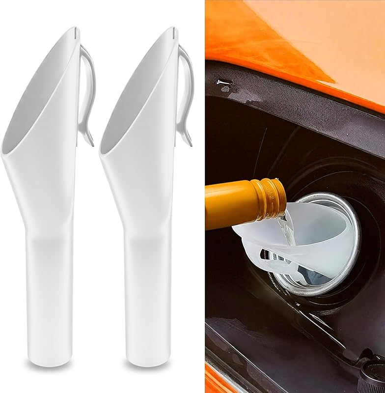 Funil para tanque de combustível sem tampa Surosha para Ford – 2 unidades, branco