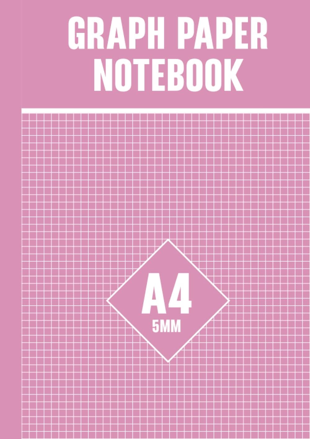 graph paper: 5mm Graph Paper Notebook A4, 0.5cm Squared Paper Notebook, Quad Ruled A4 Pad, School Math's Writing Exercise Book A4 Ruled for Mathematics and Science Students