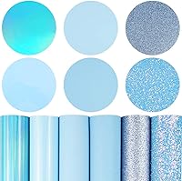 Vista 41 de Litchi Paquete de 6 hojas de cuero sintético de 8 x 12 pulgadas para aretes de lazo, tela de vinilo fácil de cortar para Cricut, cuero sintético