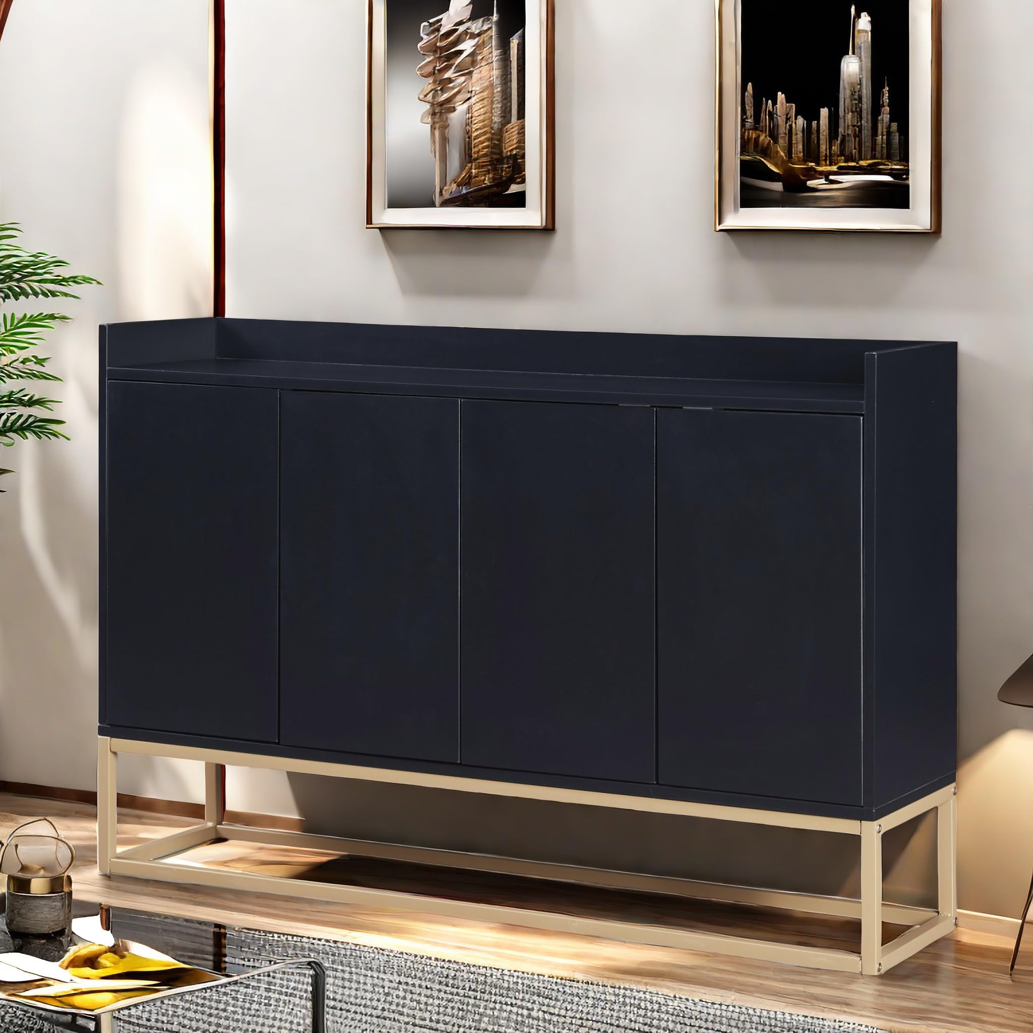 Mobile Buffet Soggiorno Credenza Sala Da Pranzo 120x40x86cm Con