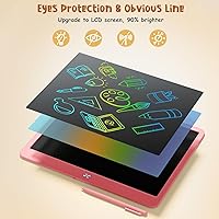 Vista 4 de Tableta de Escritura LCD para Niños, Tablero de Garabatos de Pantalla Grande de 15 Pulgadas, Juguetes para Niños Pequeños, Tableta de Dibujo