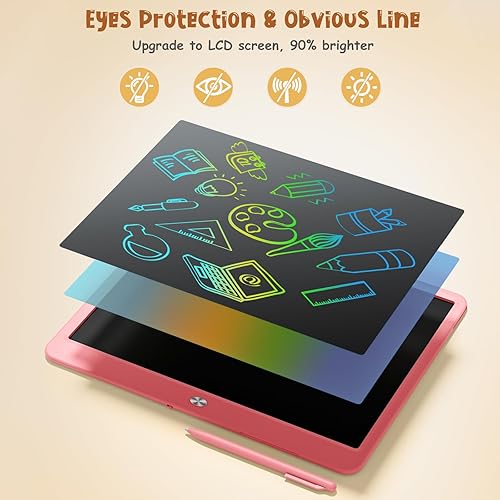 Miniatura 4 de Tableta de escritura LCD para niños, tablero de garabatos de pantalla grande de 15 pulgadas, juguetes para niños pequeños, tableta de tablero de
