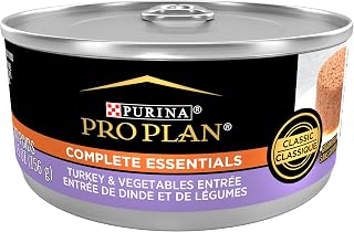 Purina Pro Plan Grain Free Turkey & Vegetable Entree Classic Adult Wet Cat Food - (24) 5.5 oz. Cans
