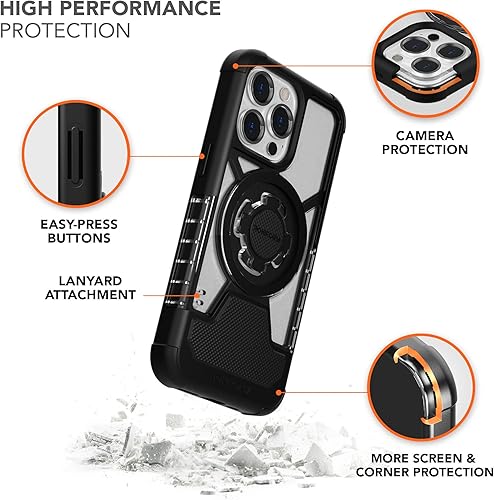 Miniatura 3 de Rokform - Funda de cristal para iPhone 13 Pro + soporte de teléfono para motocicleta
