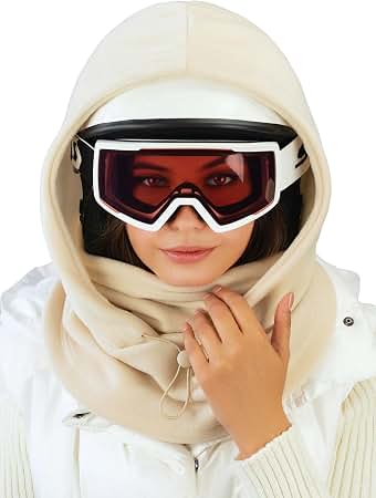 Fleece Balaclava Over Helmet - Warm Helmet Ninja Hood