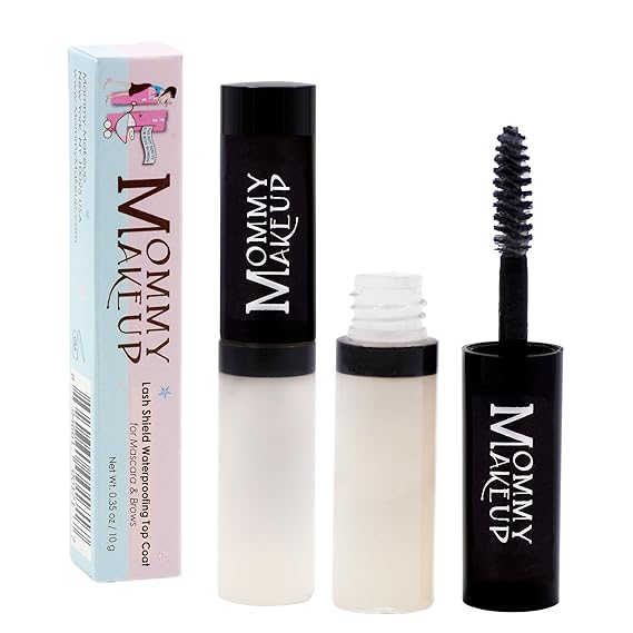Lash Shield Waterproofing Top Coat for Mascara & Brows - Sweatproof, Tear-proof, Waterproof, Smudge-proof Mascara Fixer - Long Lasting Clear Eyelash Sealer by Mommy Makeup