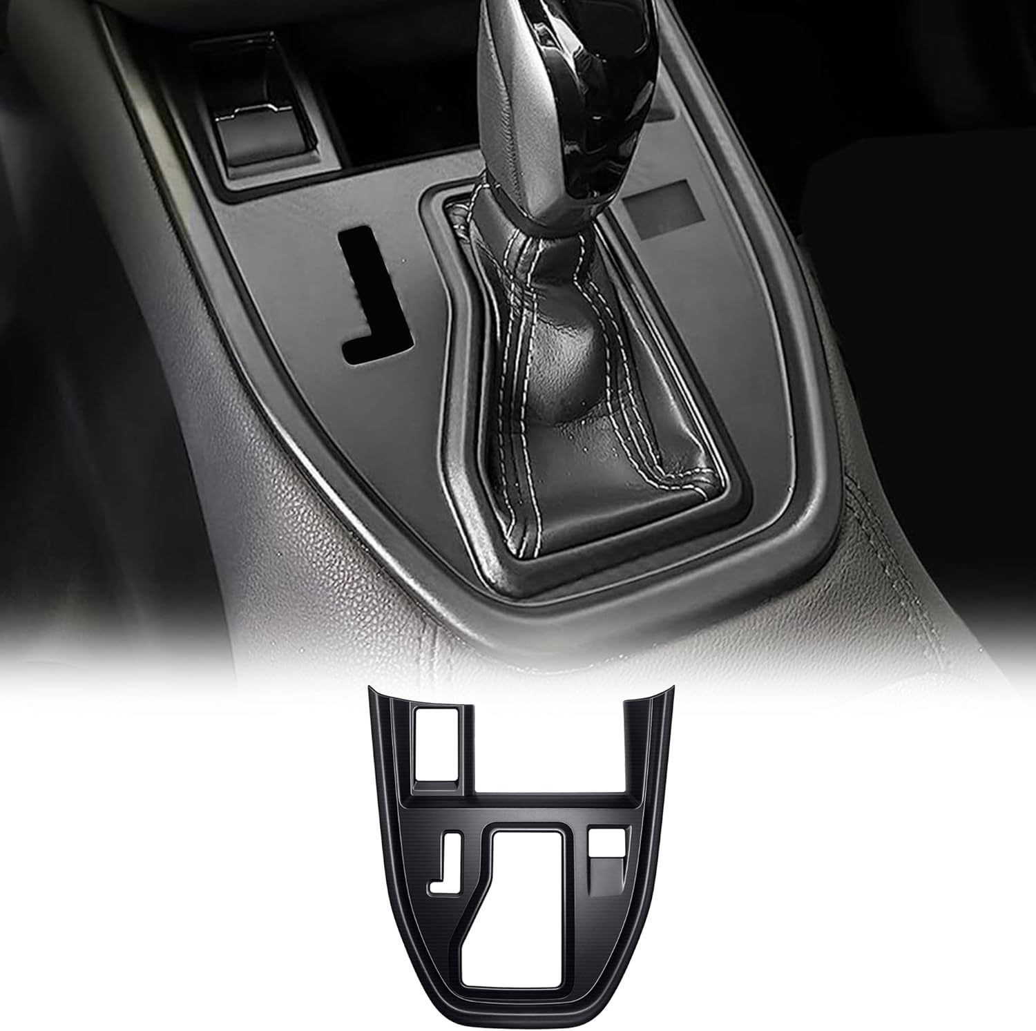 Center Console Gear Shift Panel Cover Trim for Outback/Legacy Accessories 2020 2021 2022 2023 2024 2025(Matte Black Without Extra Button)
