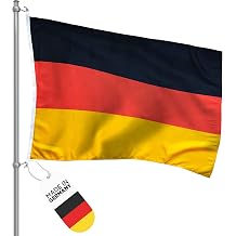 FBS Premium Germany Flag   Weatherproof Flag 150 x 100 cm   Durable Flags and Flags from Around the World   Germany Flag Made of Spun Polyester 155 g/m   Ship Flag Cloth