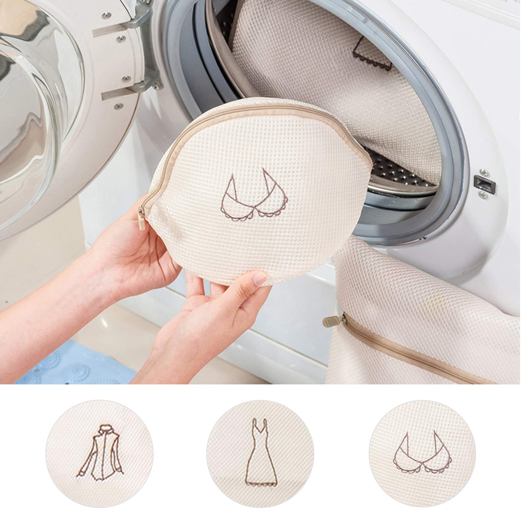 Lot De 4 Filets De Lavage Pour Machine - Protection Linge Délicat