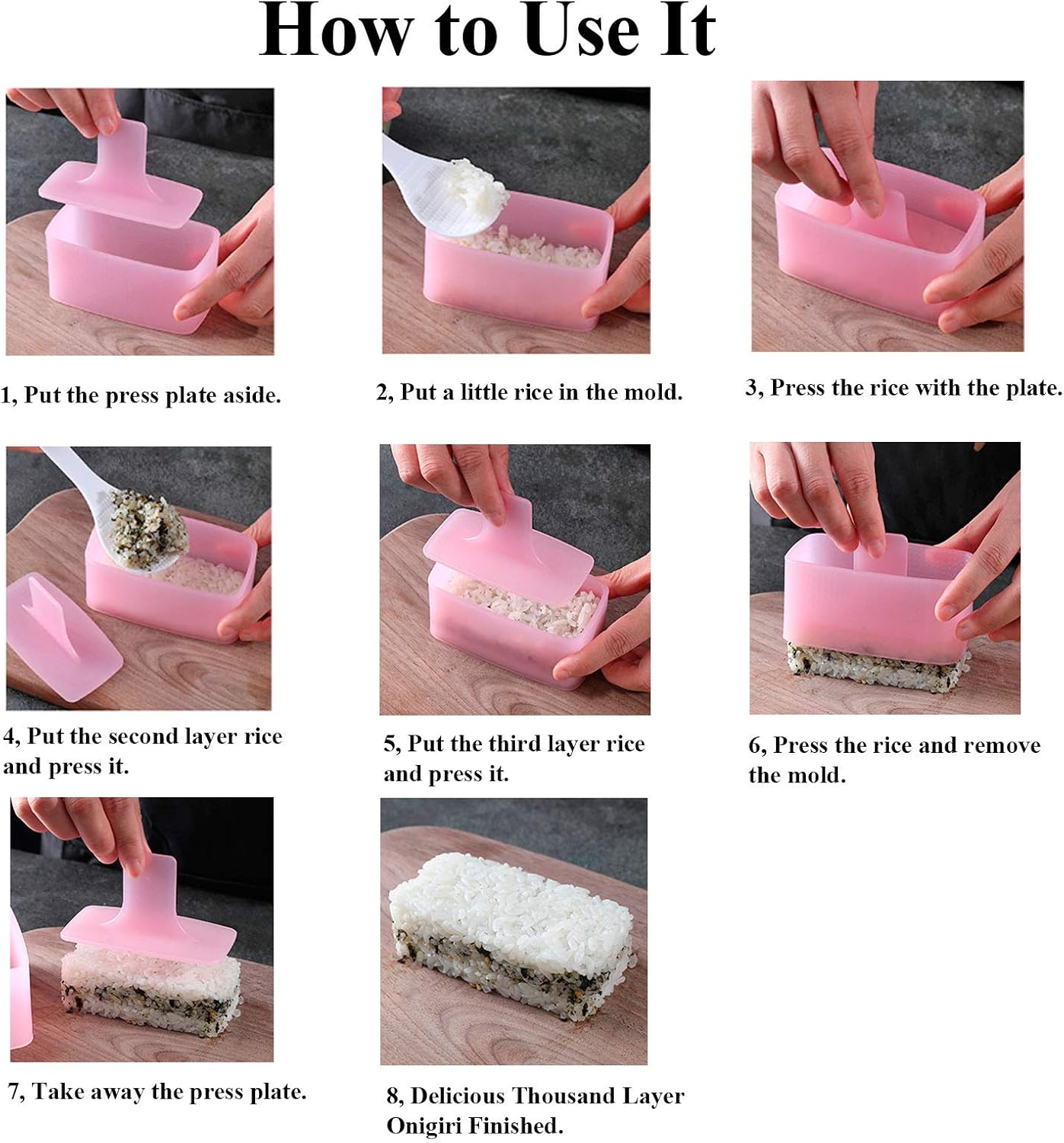 Step-by-step guide on how to use the musubi maker