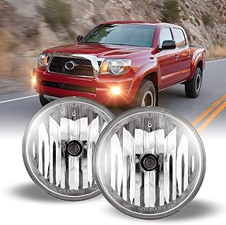 Fog Light Set w/Bulbs for 2005-2011 Toyota Tacoma / 04-06 Toyota Solara / 07-13 Toyota Tundra & 08-16 Toyota Sequoia (w/o brackets), NIXON OFFROAD OEM Fog Lights Assembly Wiring Kit + Switch