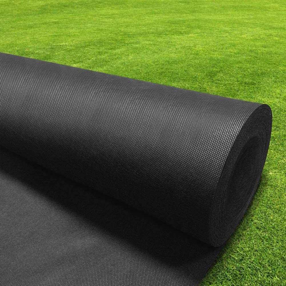 Weed Barrier Landscape Fabric （3 X 300 ft ） Ground Cover，Heavy Non-Woven with High Permeability，Moisturizing and Breathability for Gardening Mats and raised bed，Biodegradable Material
