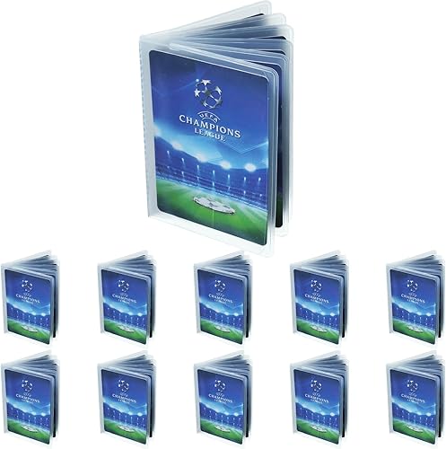 Chivao Cartera de plástico transparente para 6 páginas, protector de tarjeta de crédito transparente, fundas de plástico para tarjetas de crédito,