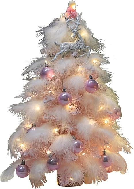 Amazon Co Jp ピンクのネットワーク有名人のクリスマスツリーピンクの羽の女の子の心の誕生日プレゼント手作りクリスマスの装飾 A 35 Cm おもちゃ