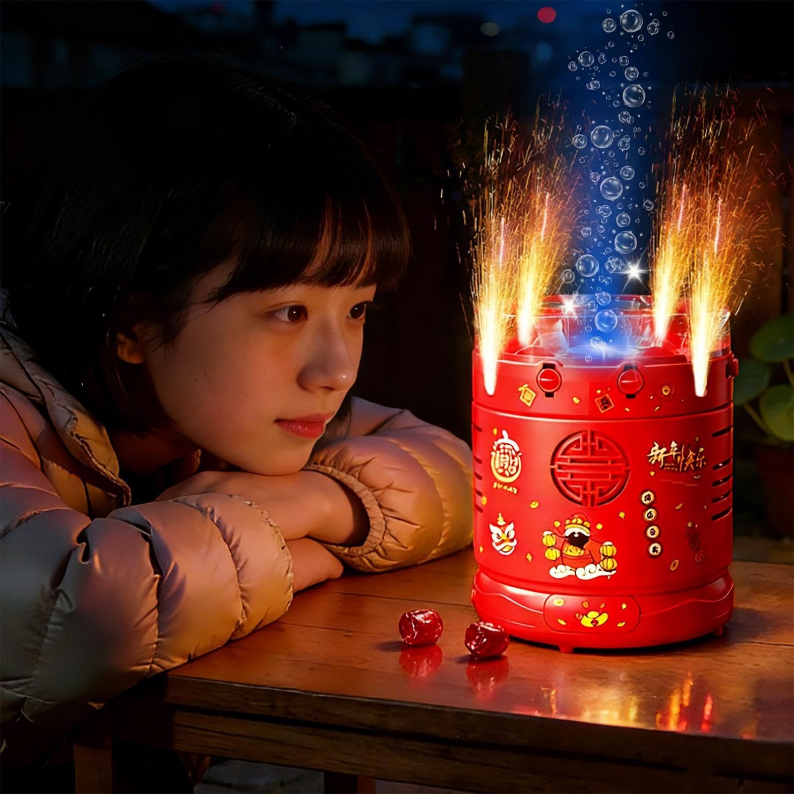 Máquina de Burbujas para Niños Actividades al Aire Libre con Luces y Música