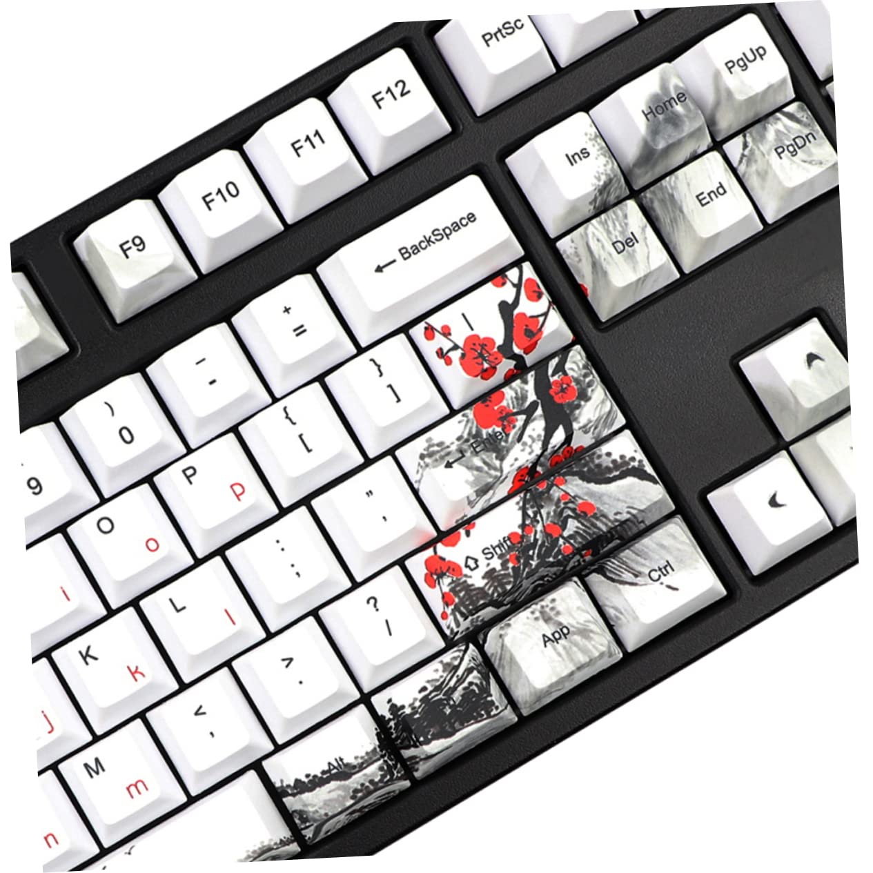 Keycap per Tastiera Meccanica 128 Pezzi Pbt Ricambio | Superficie Liscia, Uso Confortevole, Set 1 Confezione, Accessori per PC