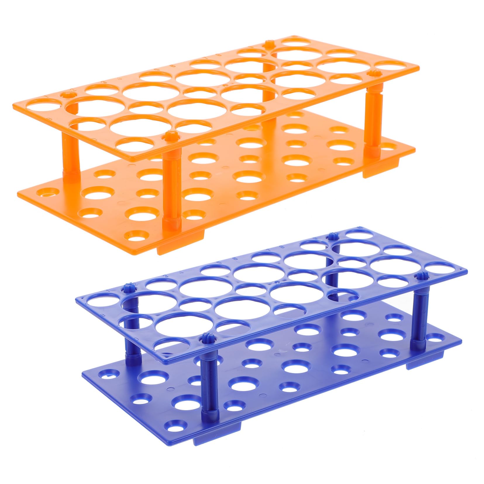 VILLFUL 2pcs Rack Detachable Bracket Science Test Tube Holder Test Tube Storage Rack Miniature Holder 28 Well Tube Racks Test Tube Holder Rack Laboratory Supplies Plastic