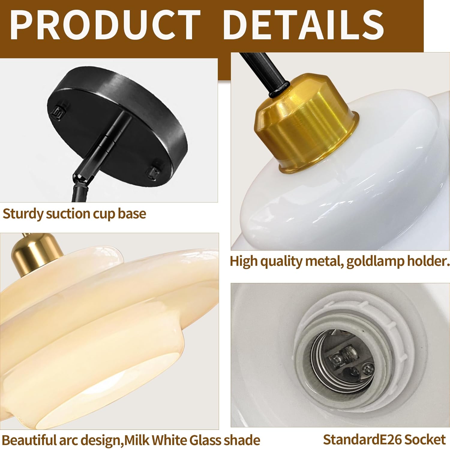 Pendant Lights Kitchen Island: Mid-Century Modern Hanging Light Fixture Entryway - Glass Pendant Lamp Dining Room (Black Rod)