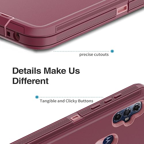 Miniatura 9 de Funda protectora resistente para Moto G Play 2023, con cubierta protectora de goma resistente a prueba de golpes 3 en 1, para Motorola G Play 2023