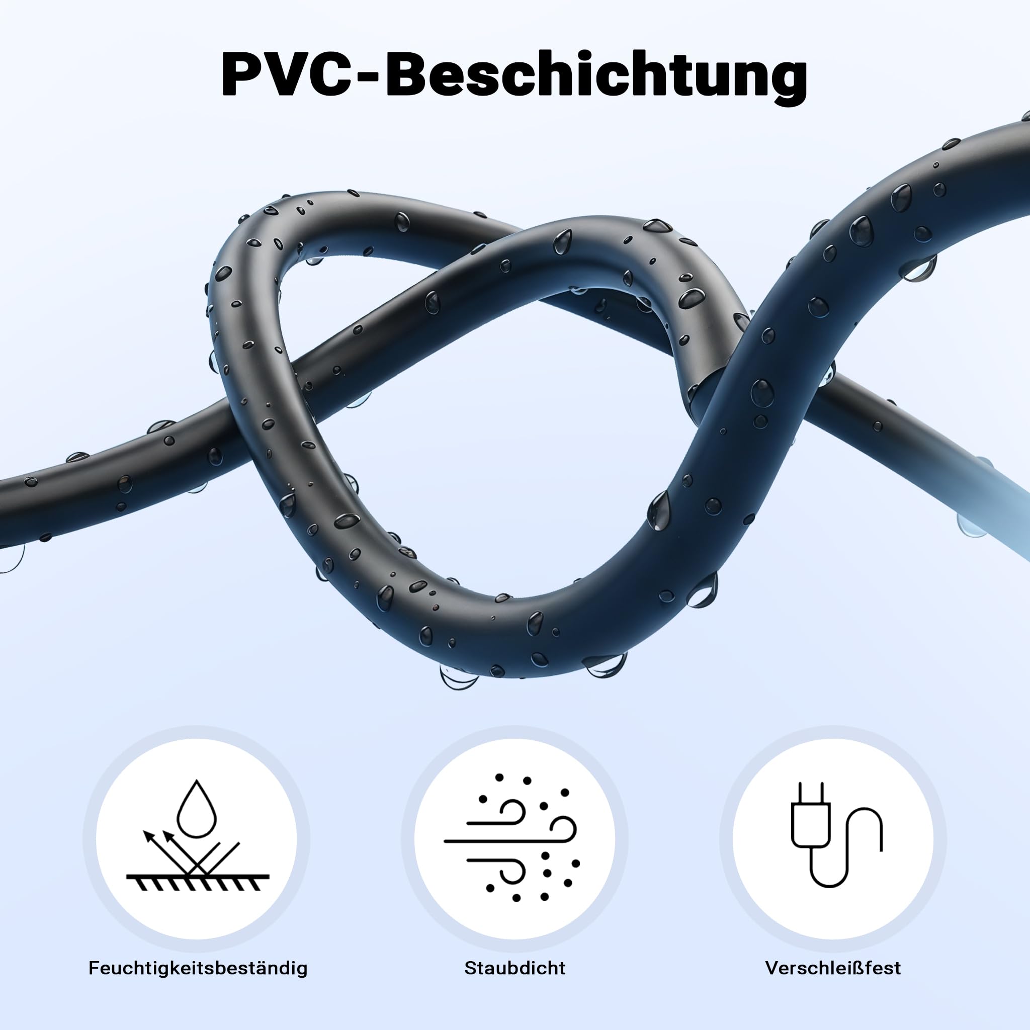 XPOtool Câble remorques 7 Broches de 5 m – avec 2 connecteurs 5 Broches – pour Alimentation des Feux arrière des Remorques et Caravanes