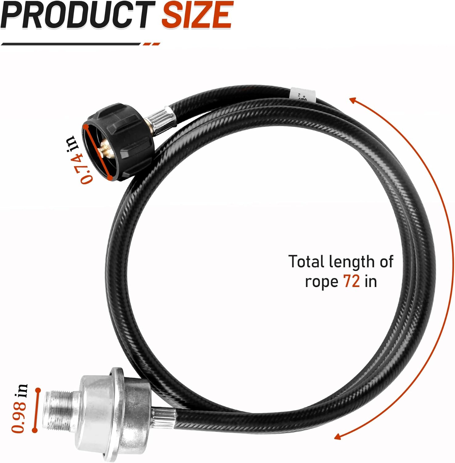 F273699 Propane Fuel Filter with 6FT Hose, for Buddy Series etc Portable Heater Connect 20-45 lb Propane Tanks