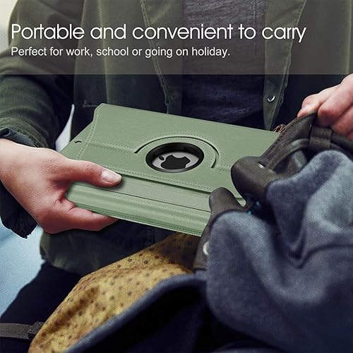 Vista 237 de Fintie - Funda giratoria para iPad de 9ª generación / 8ª generación / 7ª generación, de 10.2 pulgadas, funda giratoria en 360 grados, funda Azul