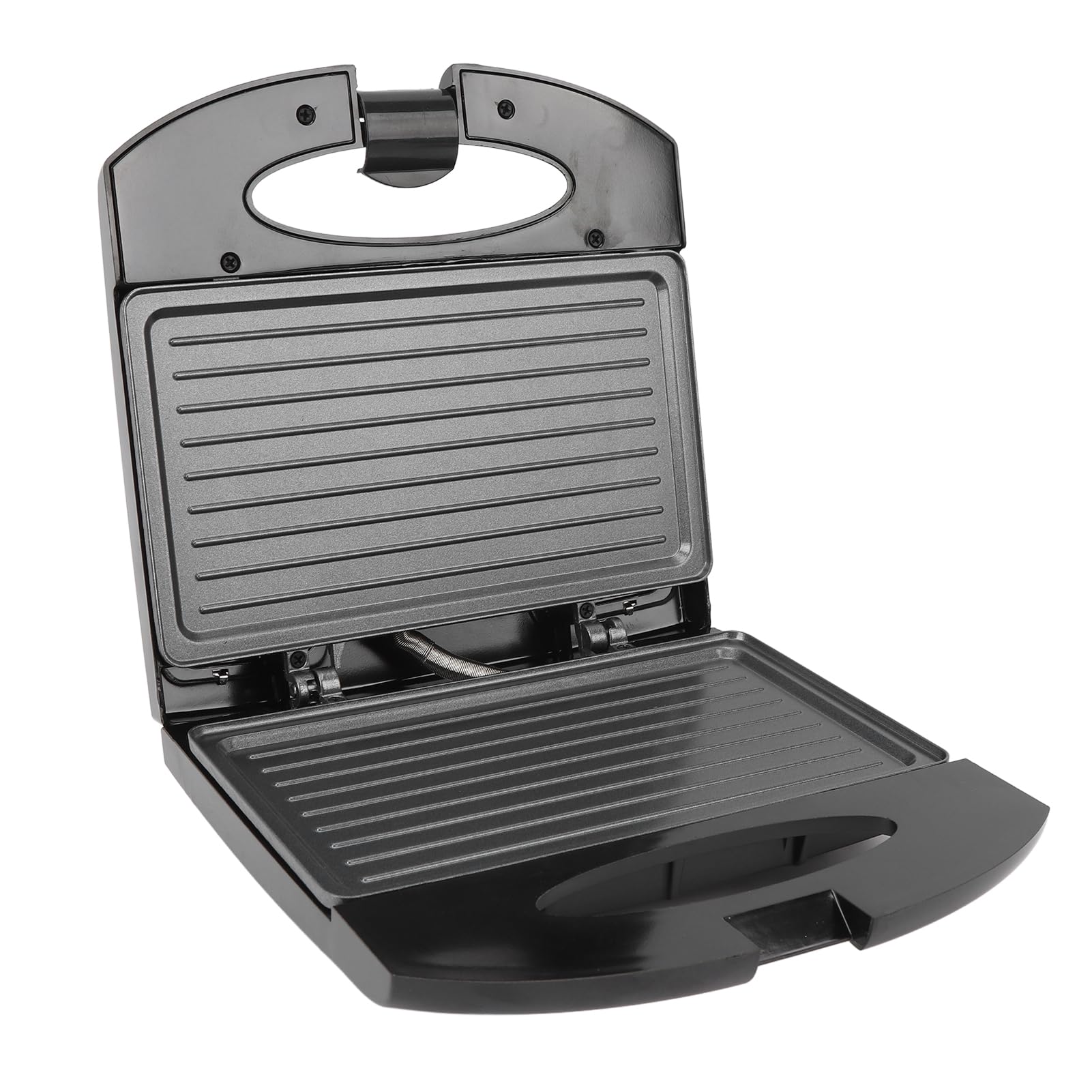 Panini Press, Electric Sandwich Press Grill, Electric Grill Indoor, for Grilling Sandwich, Steak, Burger, 800W Aluminum Non Stick Grill, Touch Handle (US Plug 110V)