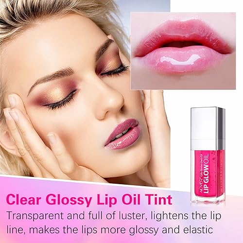 Miniatura 6 de Aceite de labios voluminoso aceite de labios hidratante tinte de labios hidratante brillo de labios hidratante aceite nutritivo para el cuidado de