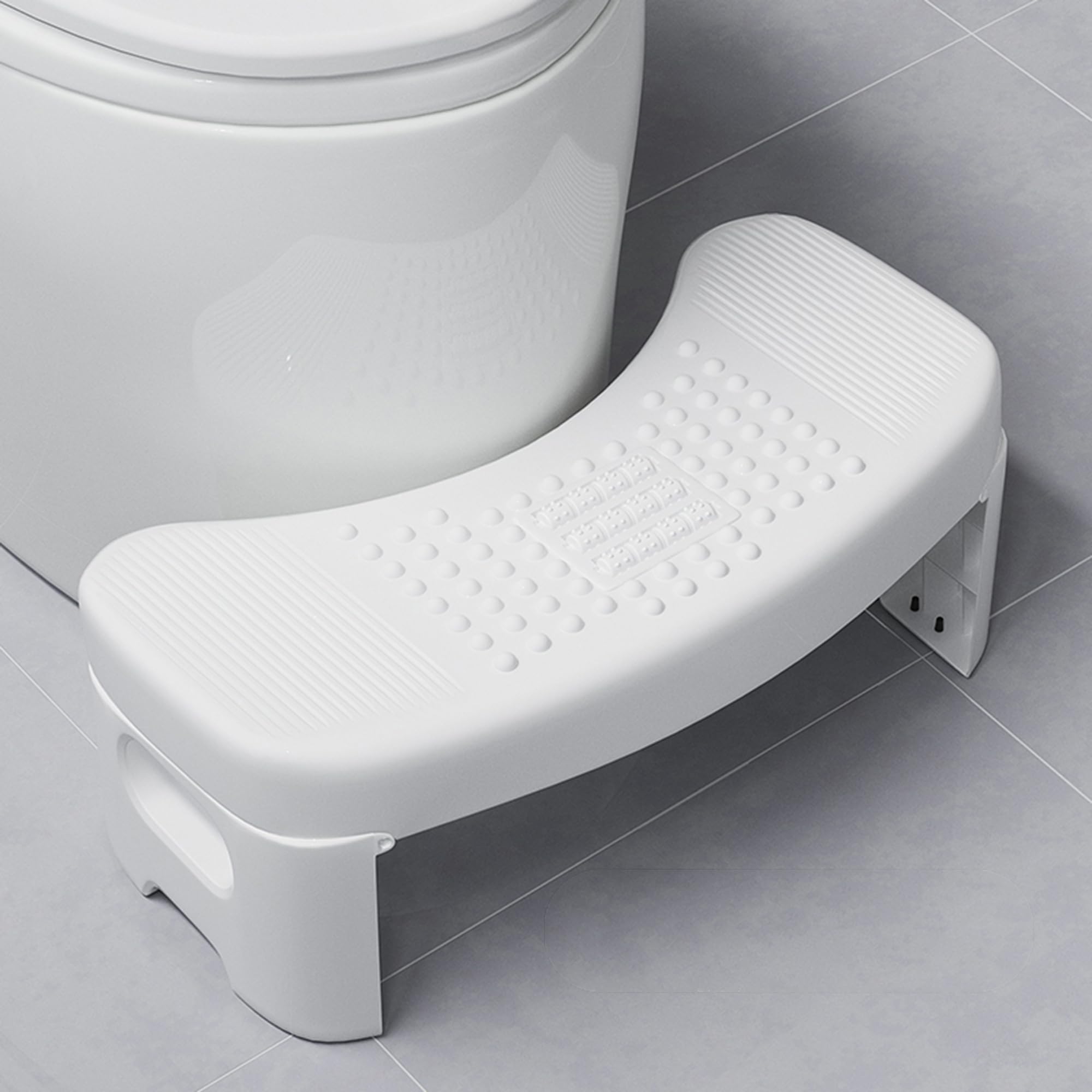 Sgabello pieghevole per WC, antiscivolo, robusto, leggero, anti costipazione, naturale e confortevole, sgabello per bambini e adulti, KZDMTD-001