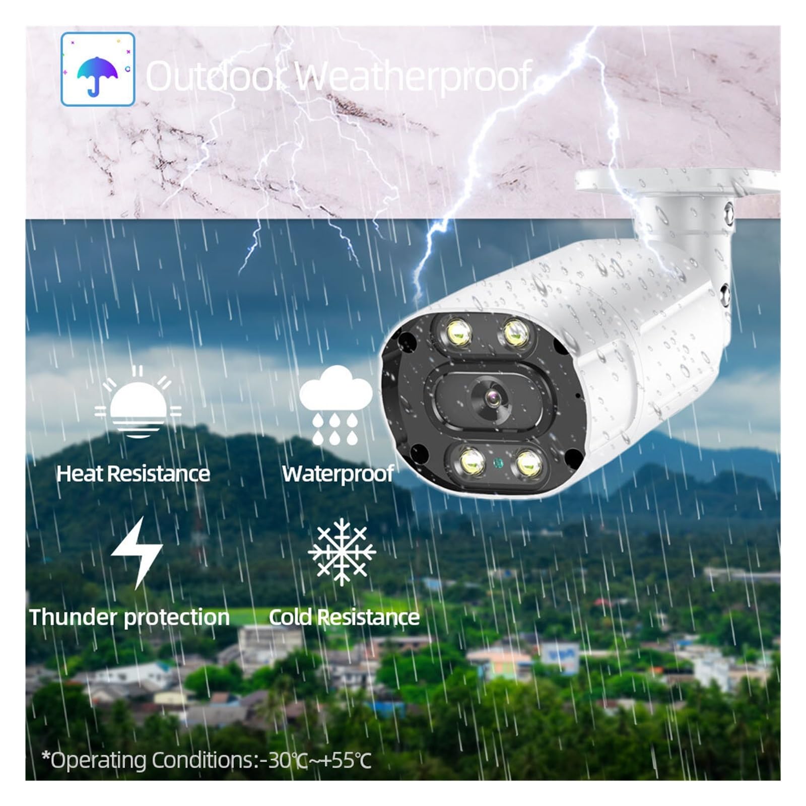8MP Volle Farbe Nachtsicht Zwei-Wege Audio POE IP Kamera for Home H.265 8ch NVR Kit 5MP POE Video Überwachung Kamera CCTV System (3T,8CH NVR 6pcs Camera)