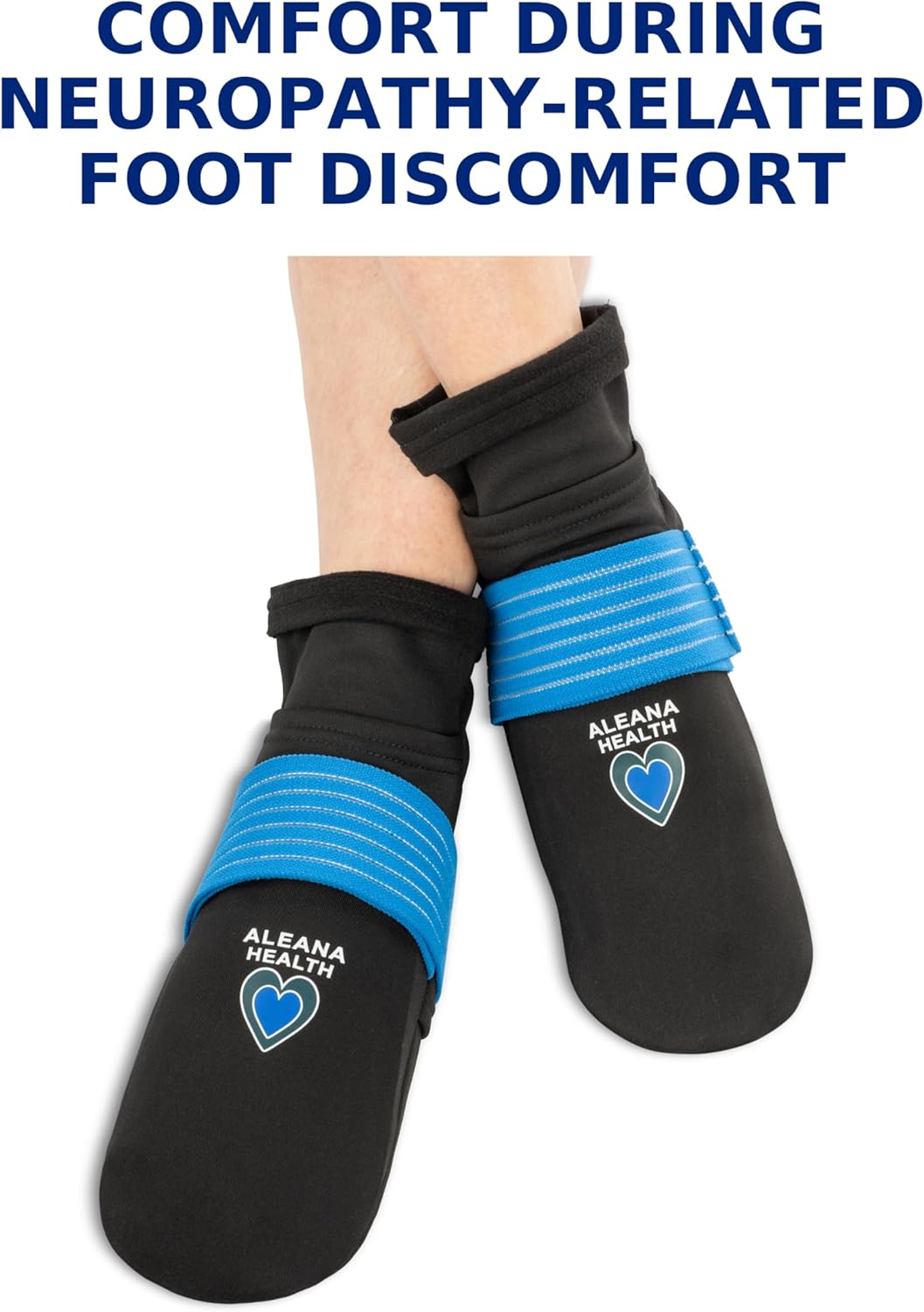 Cold Therapy Socks for Chemotherapy & Neuropathy Relief – Reusable Ice Pack Cooling Socks, 1 Pair – Small/Medium