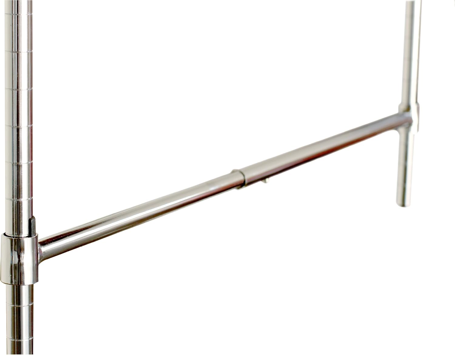 DecoBros Adjustable Hanging Closet Rod, Chrome