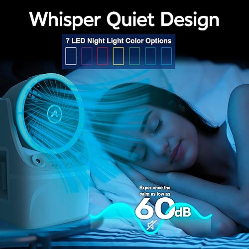 Miniatura 5 de Arctic Air Enfriador de aire portátil Ice Jet X3, modos de niebla dual, hasta 8 horas de tiempo de enfriamiento, enfriador portátil de 3 velocidades