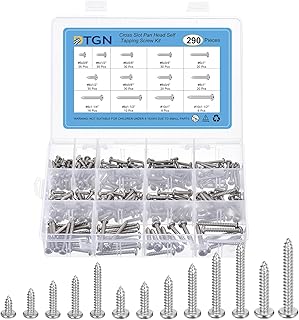DTGN 304 Stainless Steel Wood Screws Assortme...,