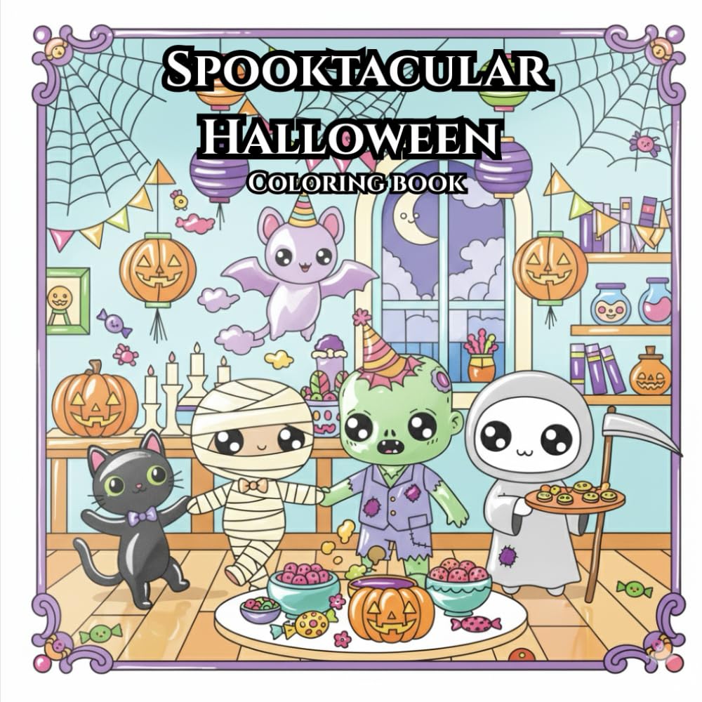 Spooktacular Halloween Coloring Book: 40 Spooky and Fun Coloring Pages | Perfect for the Spooky Season and Halloween night