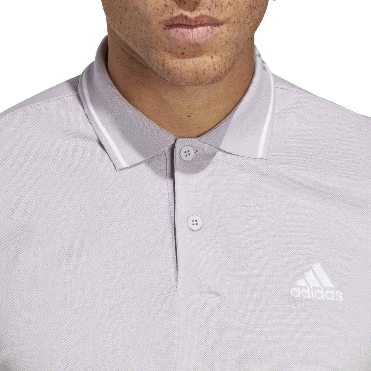 adidas Mens Aeroready Essentials Pique Small Logo Polo Shirt