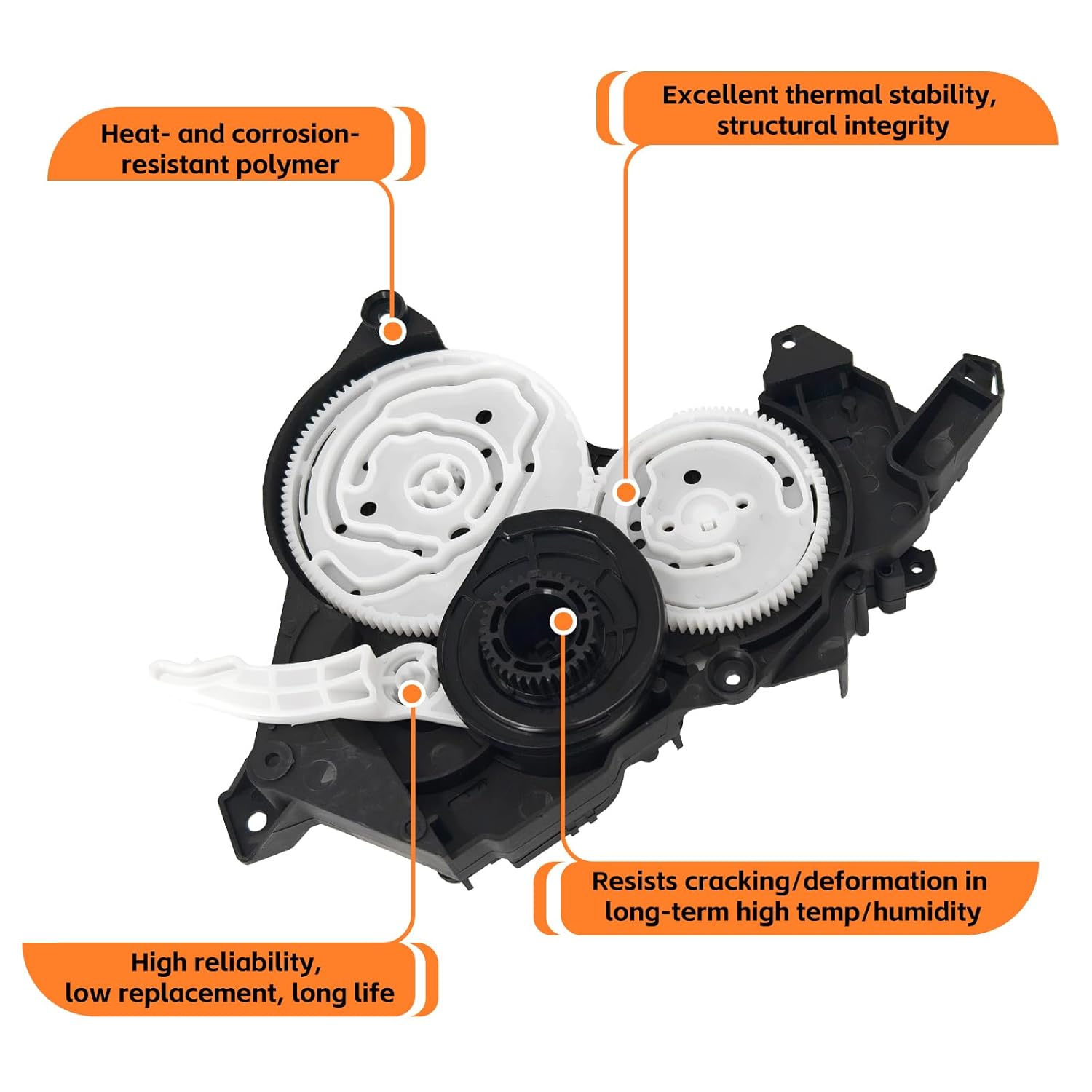 87106-0C140 HVAC Blend Door Actuator Compatible with 2007–2021 Toyota Tundra, 2008–2022 Toyota Sequoia Limited, Platinum, SR5, Replace# 871060C140