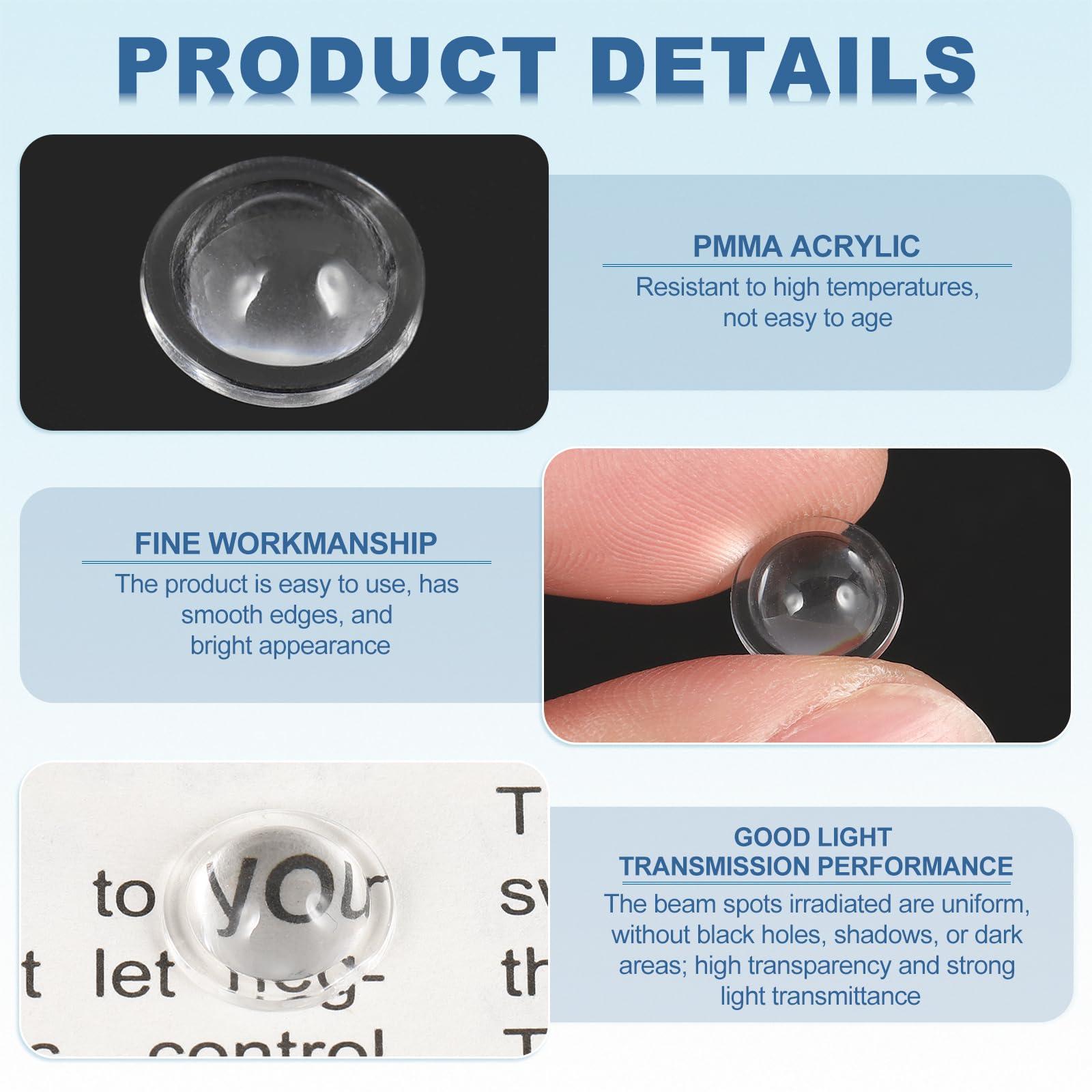 PATIKIL Diameter 10.5mm Flat Convex Lens - Image 3