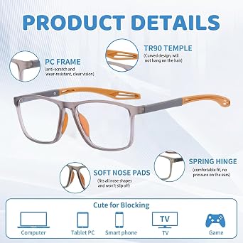2 Pcs Bifocal Reading Glasses, Vision Sync Multifocal Glasses for Digital Screens and Outdoor Activities, Varifocal Glasses with Distance Vision Support