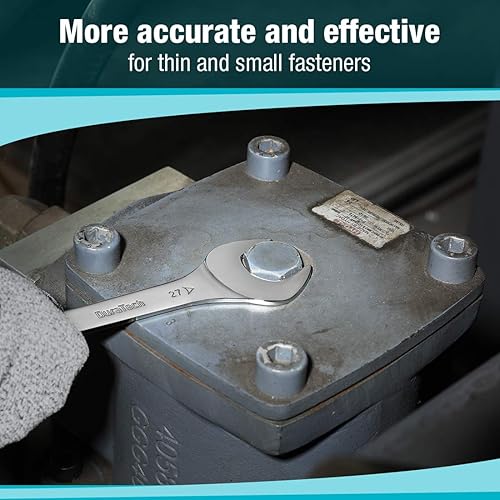 Miniatura 6 de DURATECH Juego de llaves combinadas superfinas de extremo abierto, métricas, 8 piezas y reversibles, métricas, 9 piezas