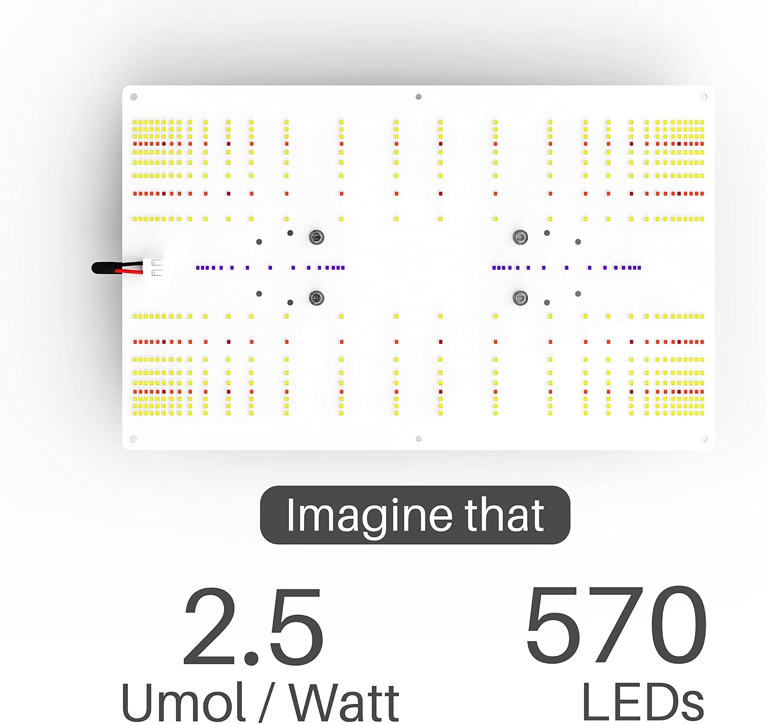100E LED Grow Light, 100W True Full Spectrum with UV and IR, Ideal Coverage for 2'x2' or 2'x4' Grow Tents, Veg&Bloom Light Kit for Indoor Plants