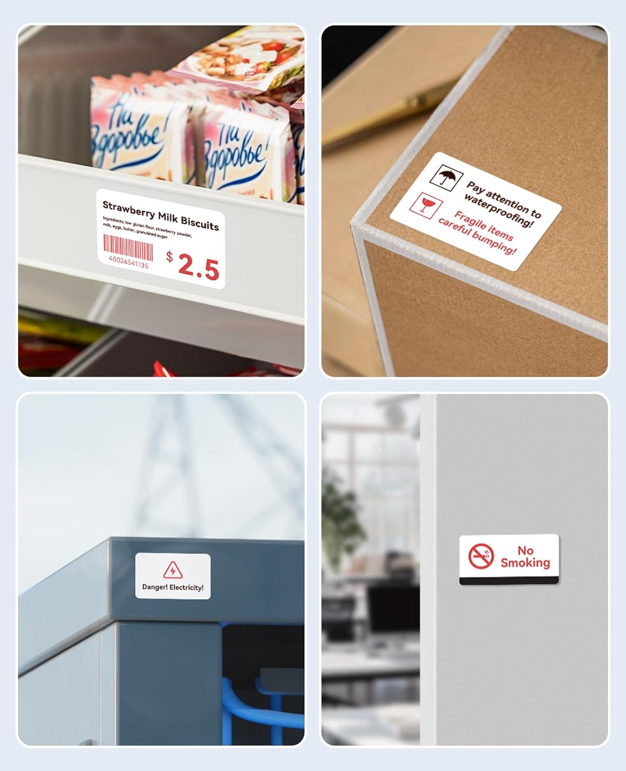 NIIMBOT M2 Thermal Transfer Labels 1.96" x 2.75" (50x70mm), Only for M2 Label Maker, PET Material, Waterproof and High-Temperature Resistance, Long Storage Time - Image 5