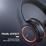 LORELEI X8 Casques filaires avec micro avec ligne de nylon sans angle de 1,45 m et prise 3,5 mm, léger pliable & Casques portables pour Smartphone, Tablette, Ordinateur,Mp3/4(Bleu foncé)
