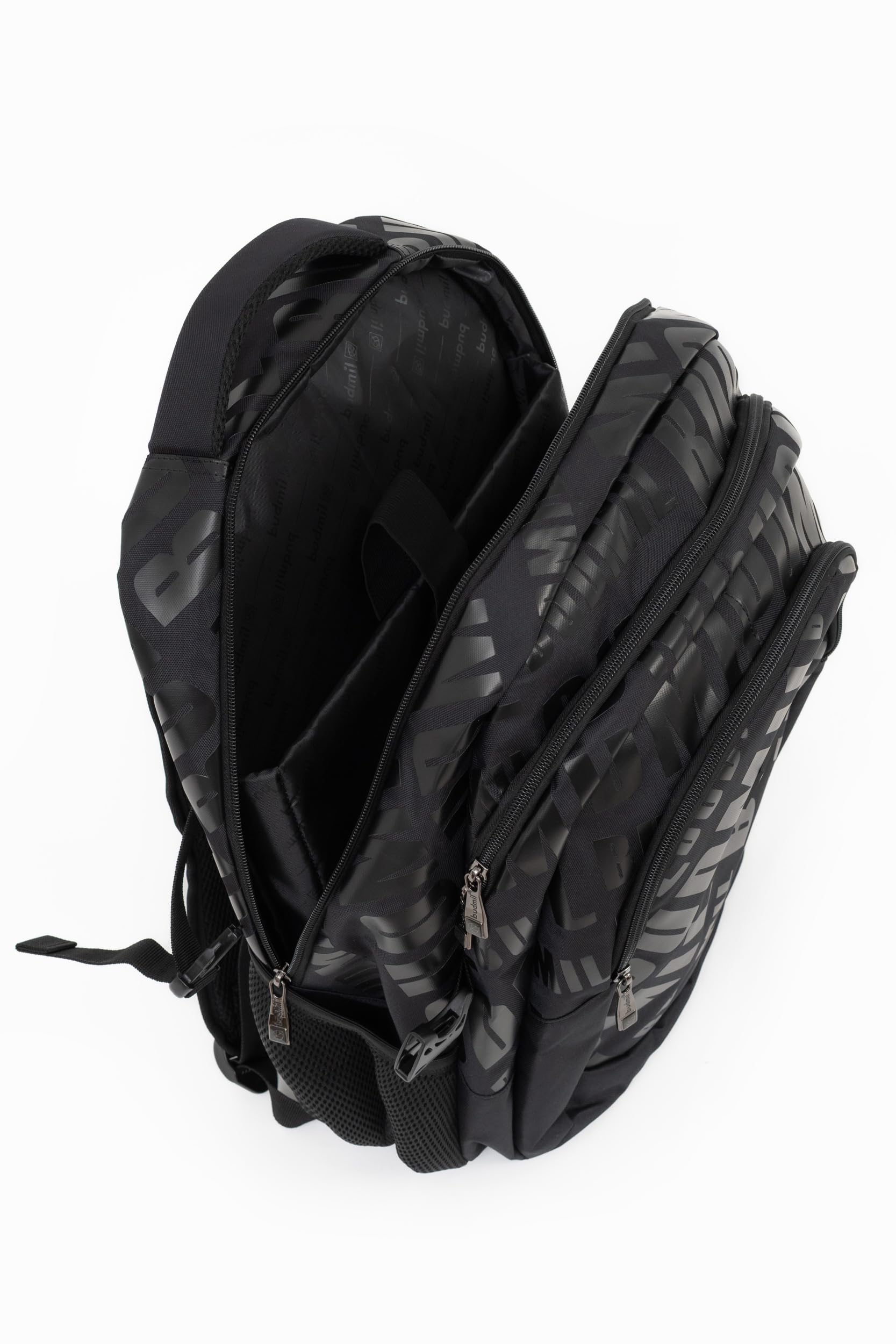 budmil ergonomischer Schulrucksack für Jungen und Mädchen 32L - für Teenager Kinder ab Klasse 5 - wasserabweisend - Rucksack mit 3 Fächer & belüftete Rückseite (Edwin Black)