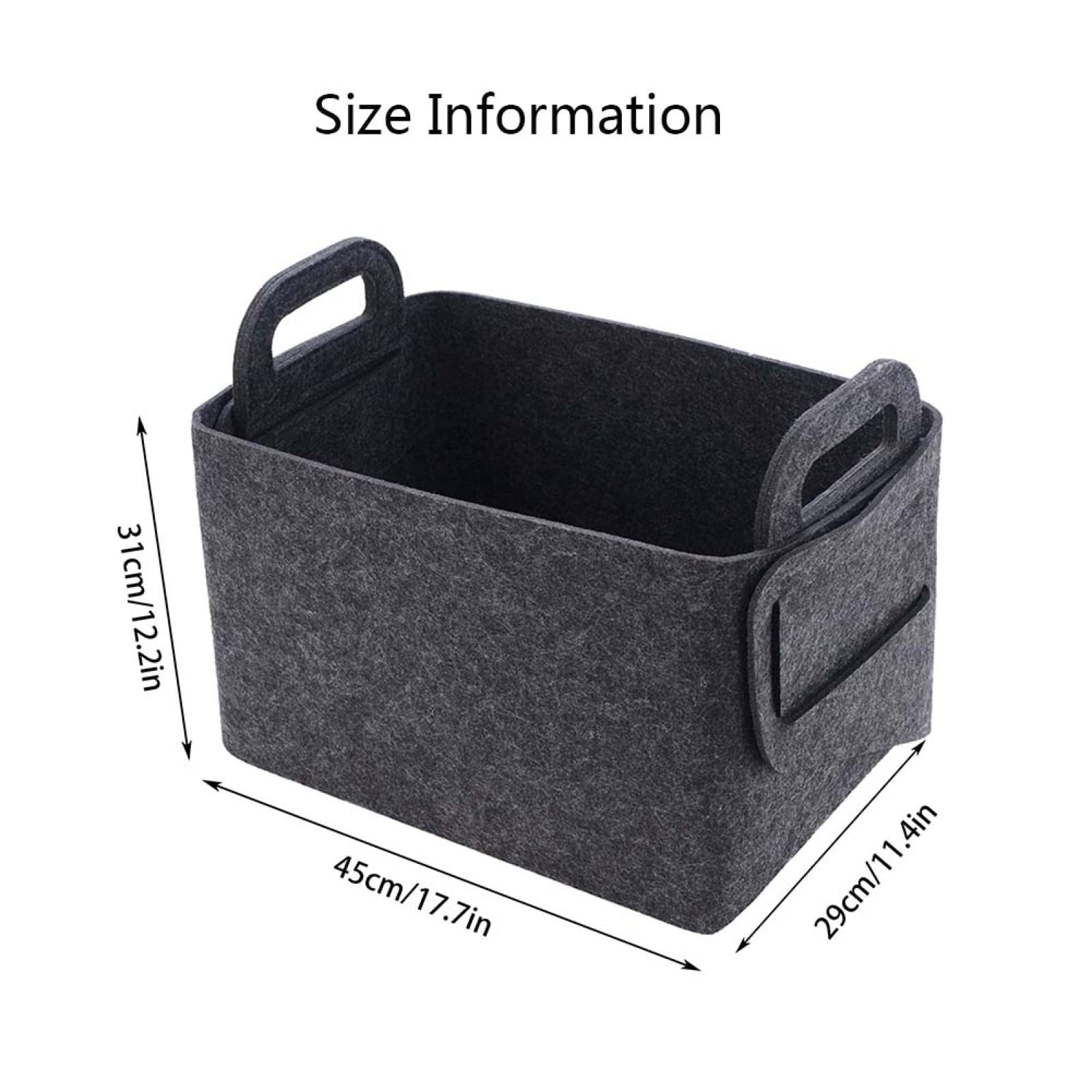 Feuerholzkorb Feuerholzkorb Groß Metall Feuerholzkorb Filz Klein Feuerholzkorb Auch als Wäschekorb geeignet,45x29x31cm