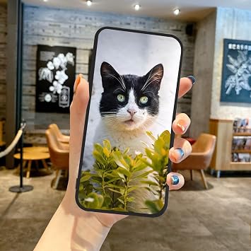 Black Personalised Photo Phone Case for Tecno Spark 40 Pro,Design Your Own Photo Image,Text Phone Case,Silicone Bumper Slim Soft TPU Cover Case,Personalised Case