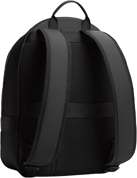 Tommy Hilfiger Men's Backpack Repreve with Exterior Pocket, Black (Black), One Size